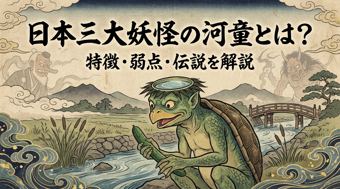 日本三大妖怪の河童とは?特徴・弱点・伝説を解説