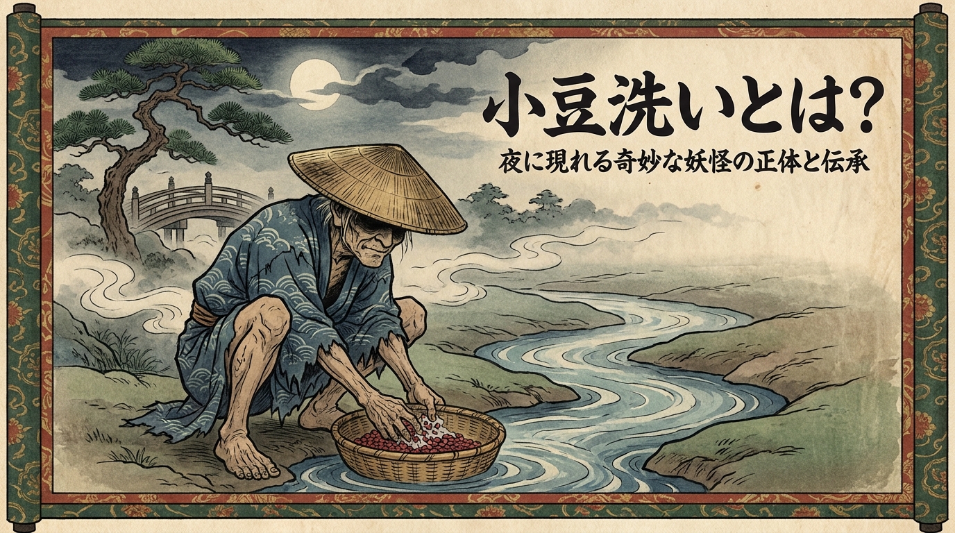 小豆洗いとは？夜に現れる奇妙な妖怪の正体と伝承