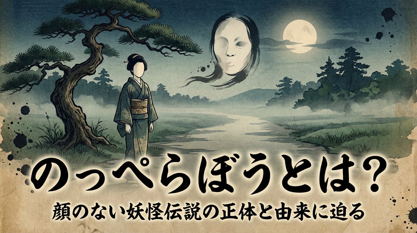 のっぺらぼうとは？顔のない妖怪伝説の正体と由来に迫る