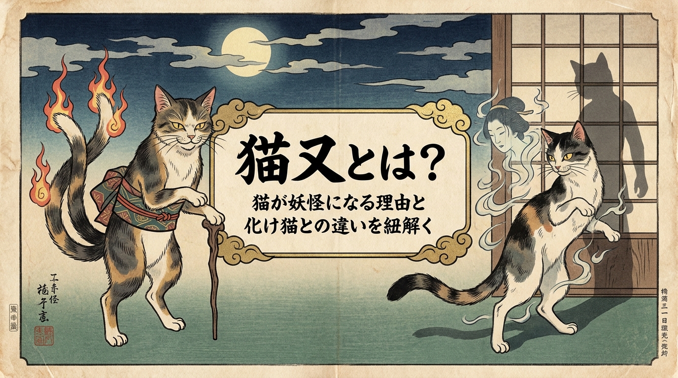 猫又とは?猫が妖怪になる理由と化け猫との違いを紐解く
