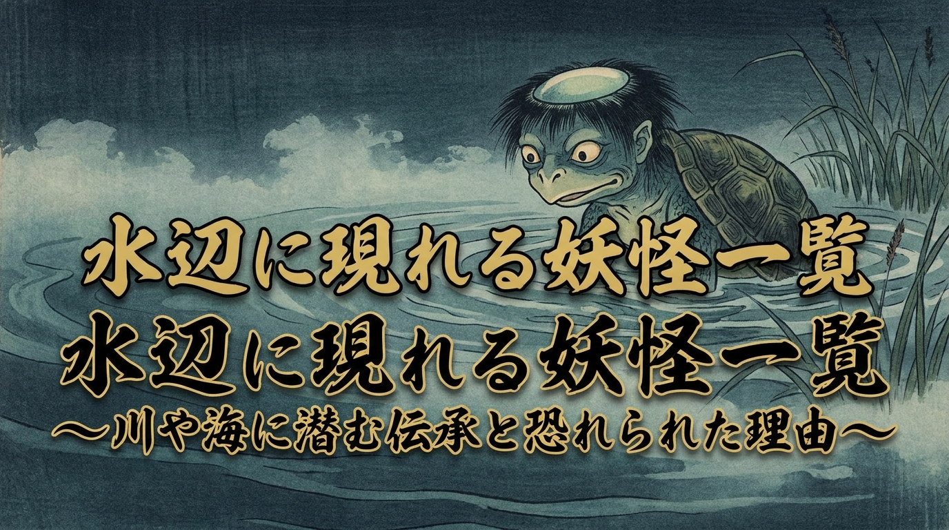 水辺に現れる妖怪一覧｜川や海に潜む伝承と恐れられた理由
