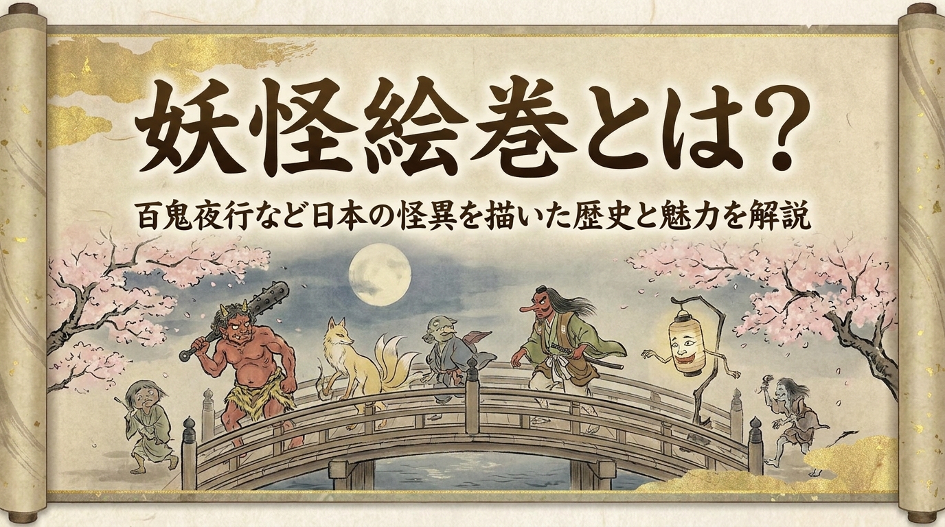 妖怪絵巻とは？百鬼夜行など日本の怪異を描いた歴史と魅力を解説