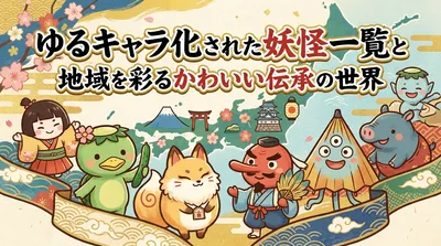 ゆるキャラ化された妖怪一覧と地域を彩るかわいい伝承の世界