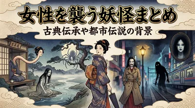 女性を襲う妖怪まとめ：古典伝承や都市伝説の背景