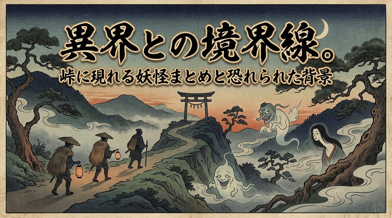 異界との境界線。峠に現れる妖怪まとめと恐れられた背景