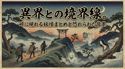 異界との境界線。峠に現れる妖怪まとめと恐れられた背景
