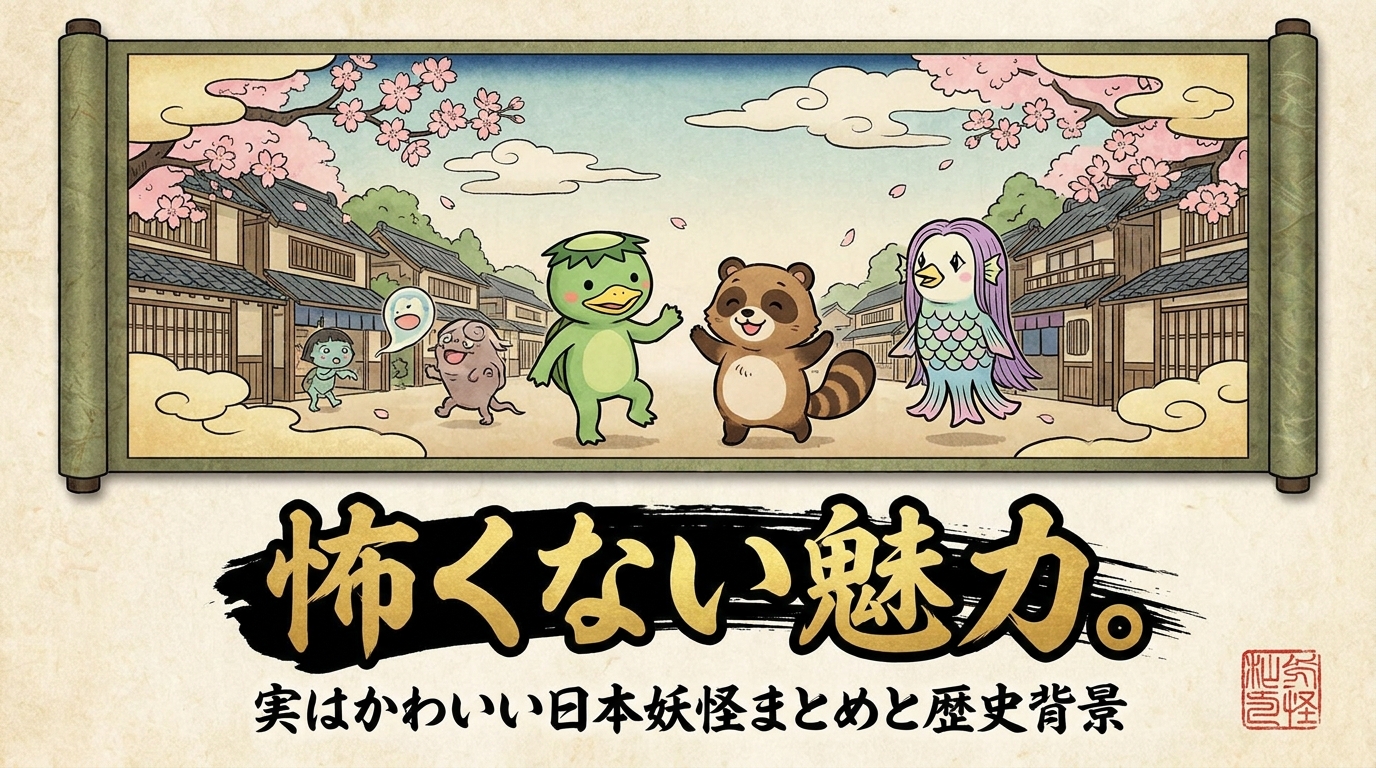 怖くない魅力。実はかわいい日本妖怪まとめと歴史背景