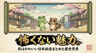 怖くない魅力。実はかわいい日本妖怪まとめと歴史背景