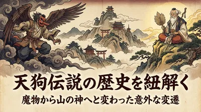 天狗伝説の歴史を紐解く｜魔物から山の神へと変わった意外な変遷