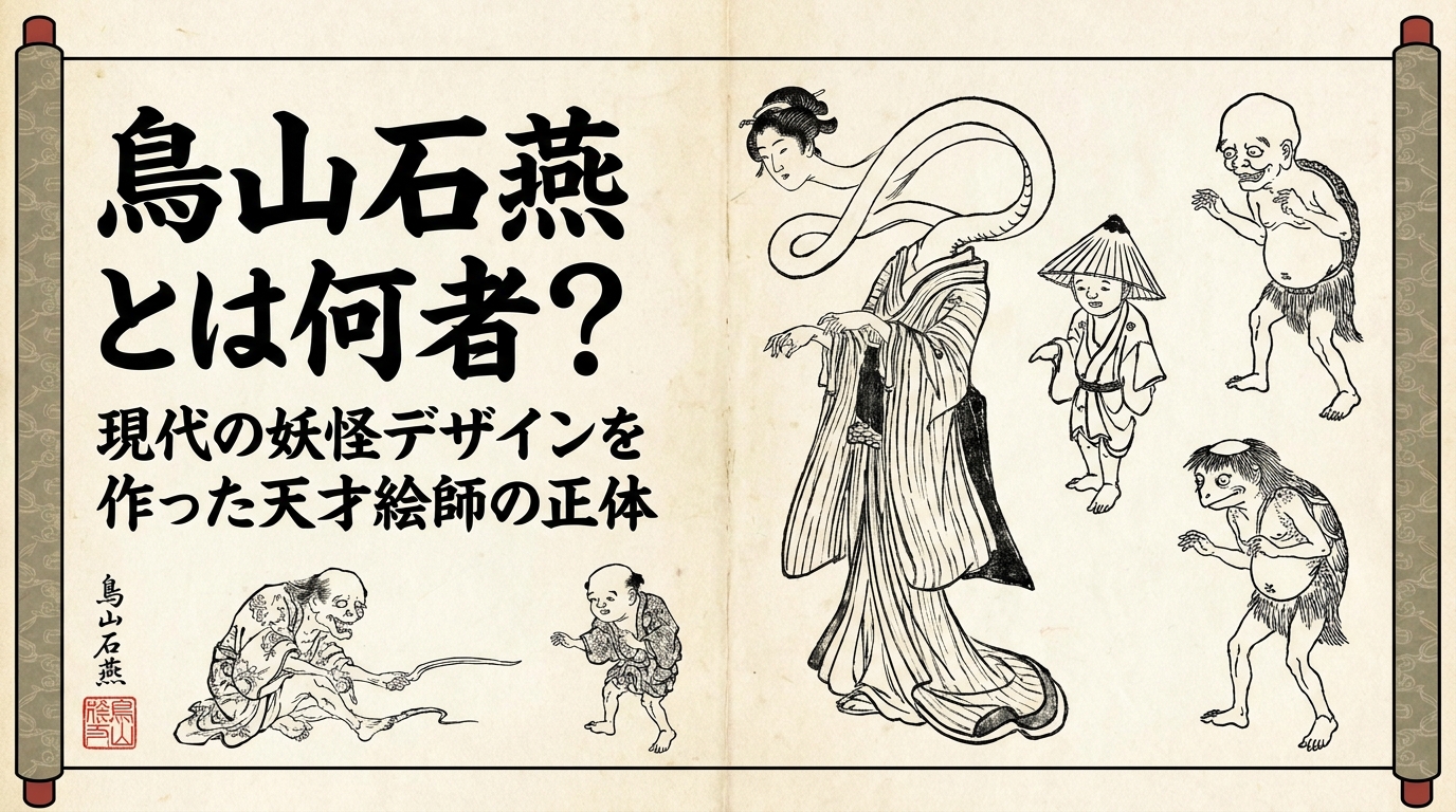 鳥山石燕とは何者？現代の妖怪デザインを作った天才絵師の正体
