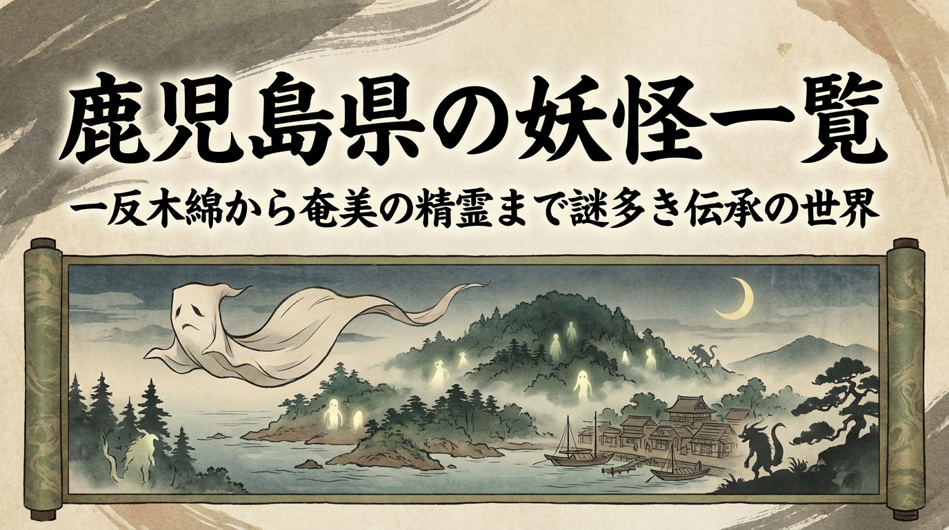 鹿児島県の妖怪一覧｜一反木綿から奄美の精霊まで謎多き伝承の世界