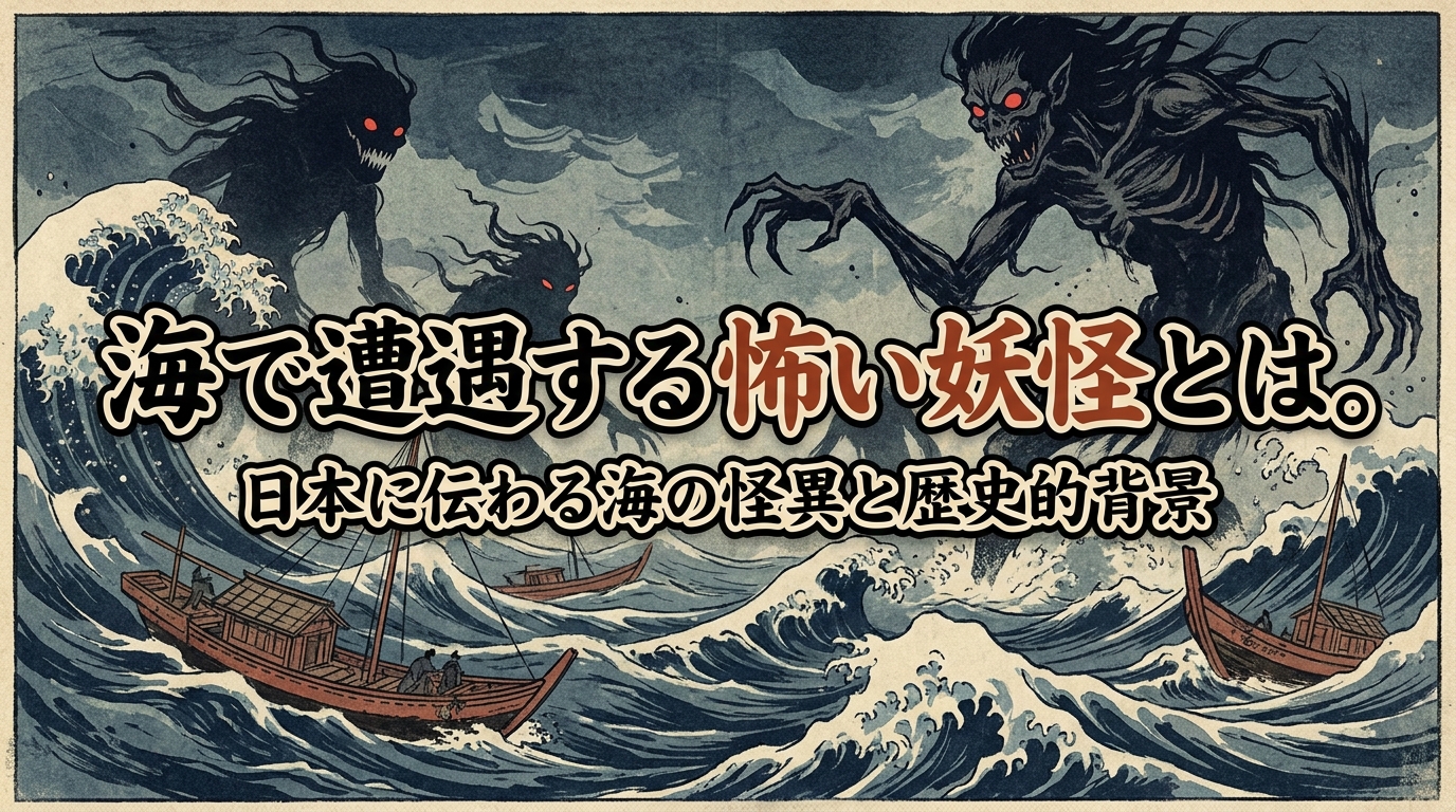 海で遭遇する怖い妖怪とは。日本に伝わる海の怪異と歴史的背景