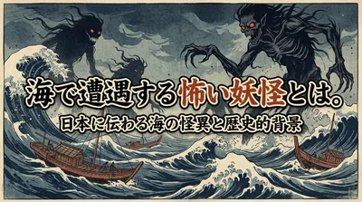 海で遭遇する怖い妖怪とは。日本に伝わる海の怪異と歴史的背景