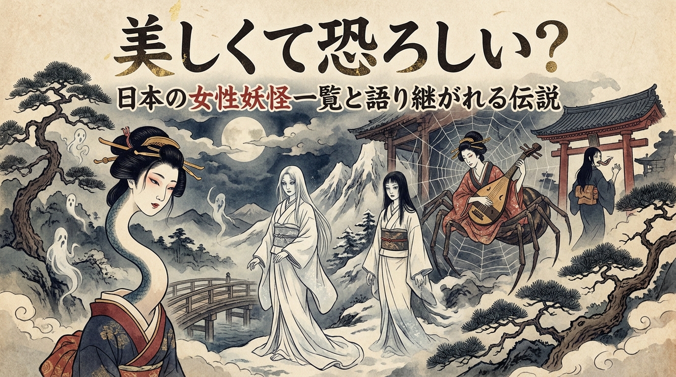 美しくて恐ろしい?日本の女性妖怪一覧と語り継がれる伝説