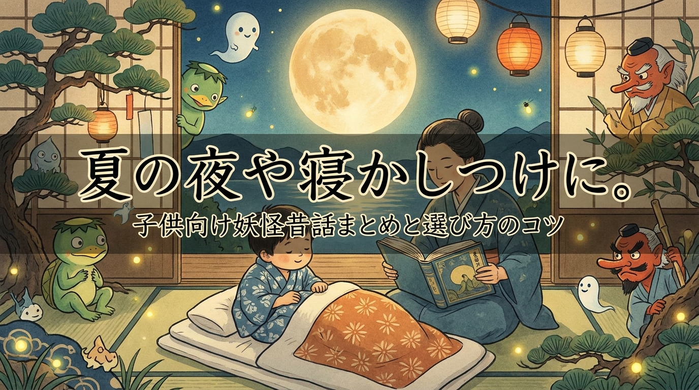 夏の夜や寝かしつけに。子供向け妖怪昔話まとめと選び方のコツ