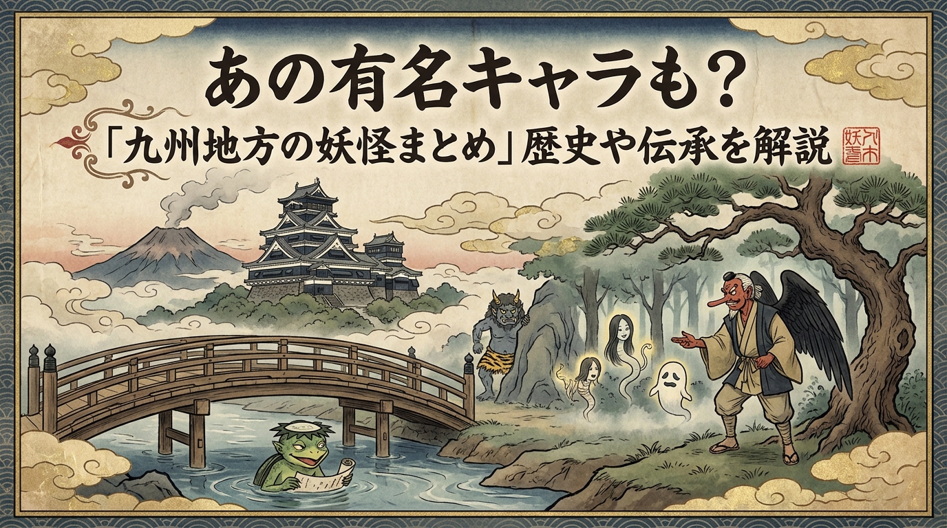あの有名キャラも?「九州地方の妖怪まとめ」歴史や伝承を解説