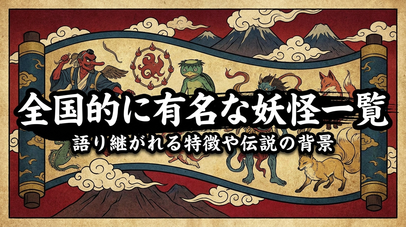 全国的に有名な妖怪一覧｜語り継がれる特徴や伝説の背景