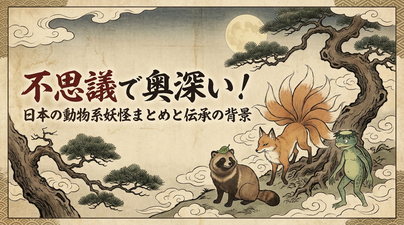 不思議で奥深い！日本の動物系妖怪まとめと伝承の背景