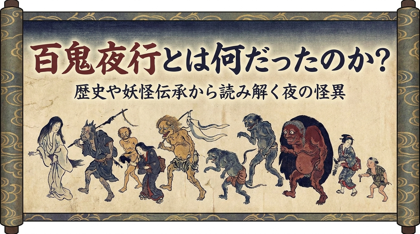 百鬼夜行とは何だったのか？歴史や妖怪伝承から読み解く夜の怪異