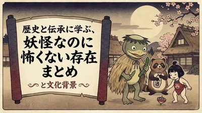 歴史と伝承に学ぶ、妖怪なのに怖くない存在まとめと文化背景