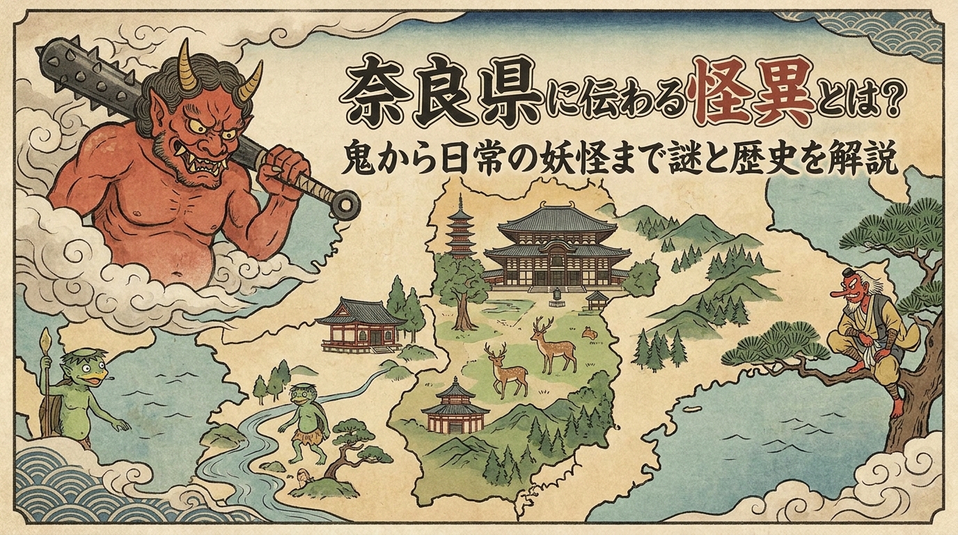 奈良県に伝わる怪異とは？鬼から日常の妖怪まで謎と歴史を解説