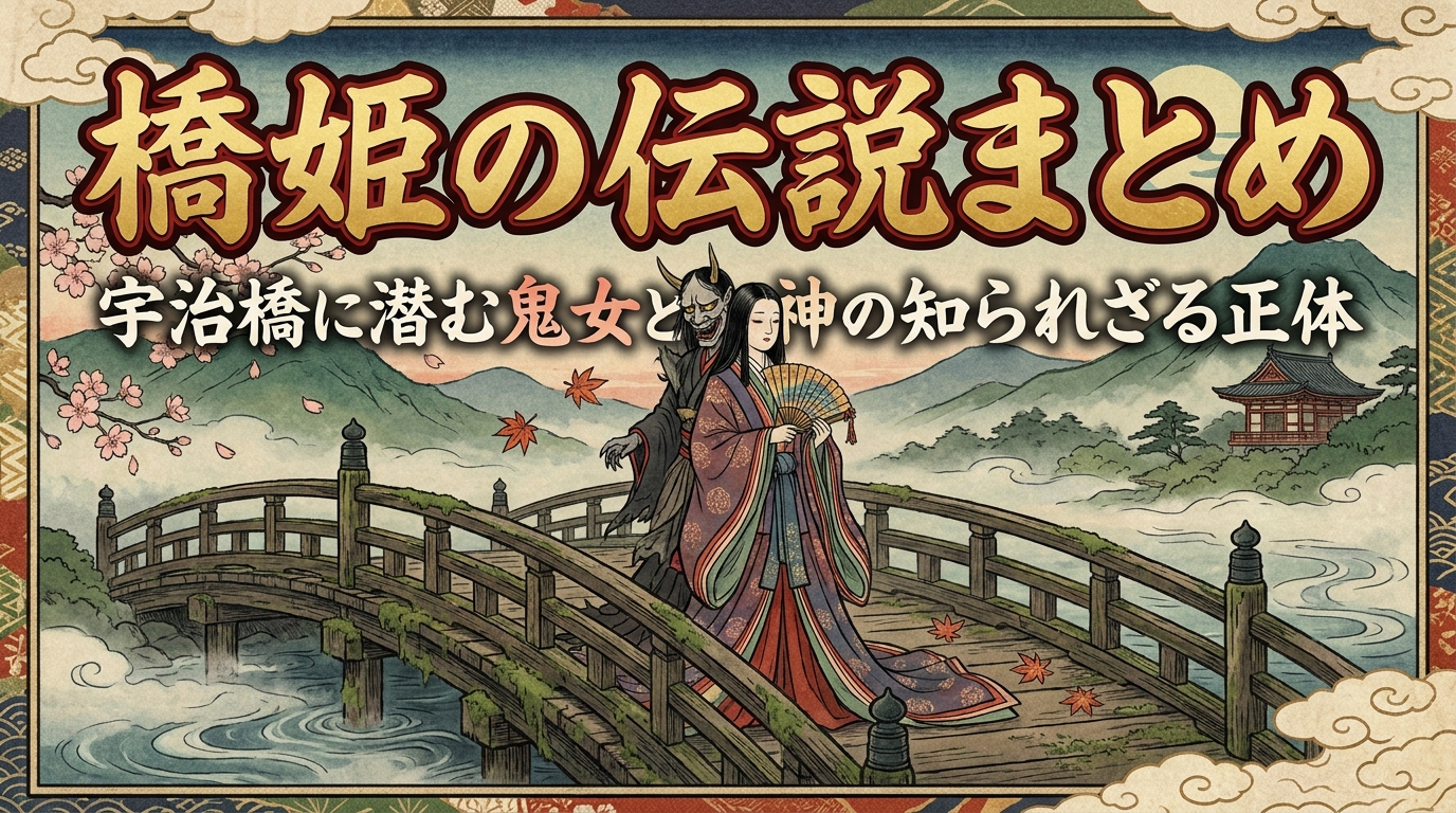 【橋姫の伝説まとめ】宇治橋に潜む鬼女と女神の知られざる正体
