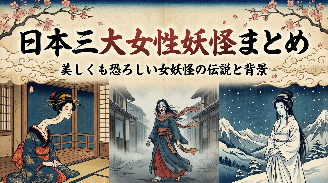 日本三大女性妖怪まとめ｜美しくも恐ろしい女妖怪の伝説と背景