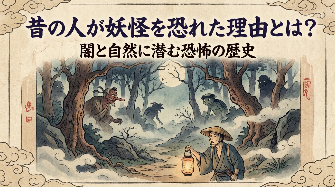 昔の人が妖怪を恐れた理由とは?闇と自然に潜む恐怖の歴史