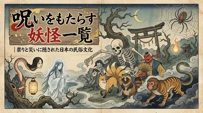 呪いをもたらす妖怪一覧｜祟りと災いに隠された日本の民俗文化