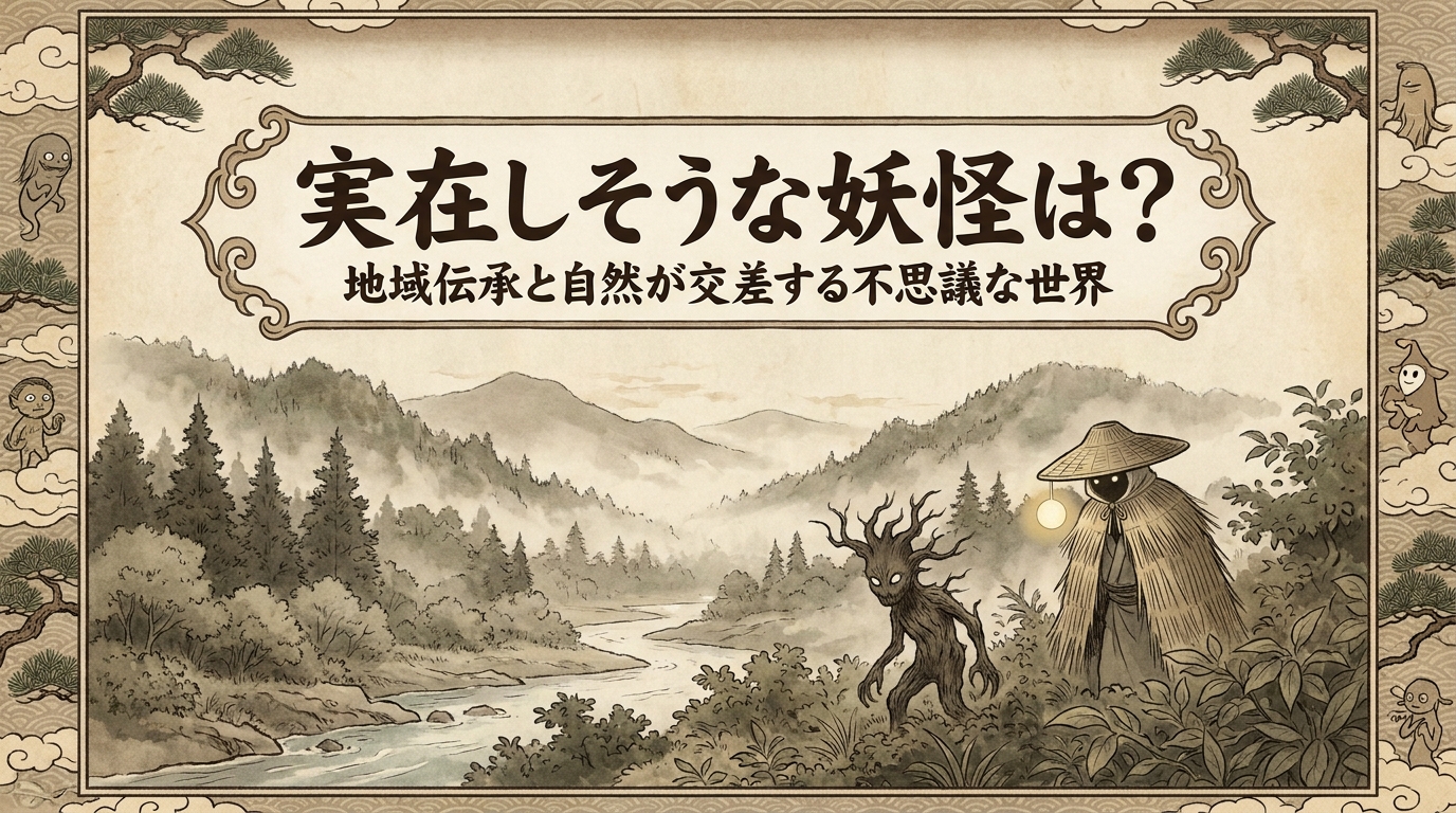 実在しそうな妖怪は？地域伝承と自然が交差する不思議な世界