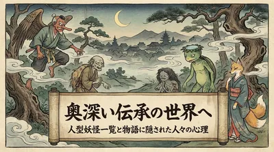 奥深い伝承の世界へ。人型妖怪一覧と物語に隠された人々の心理