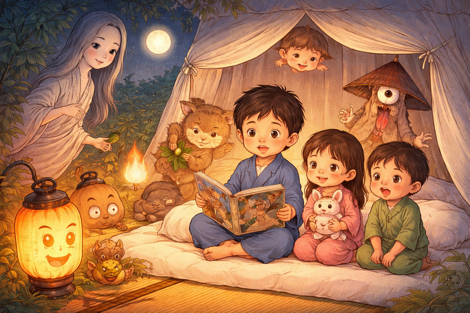 子供向け妖怪昔話まとめで出会える定番の妖怪たち